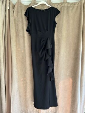 Women’s Woosea Elegant Evening Full Length Gown Black Size Medium